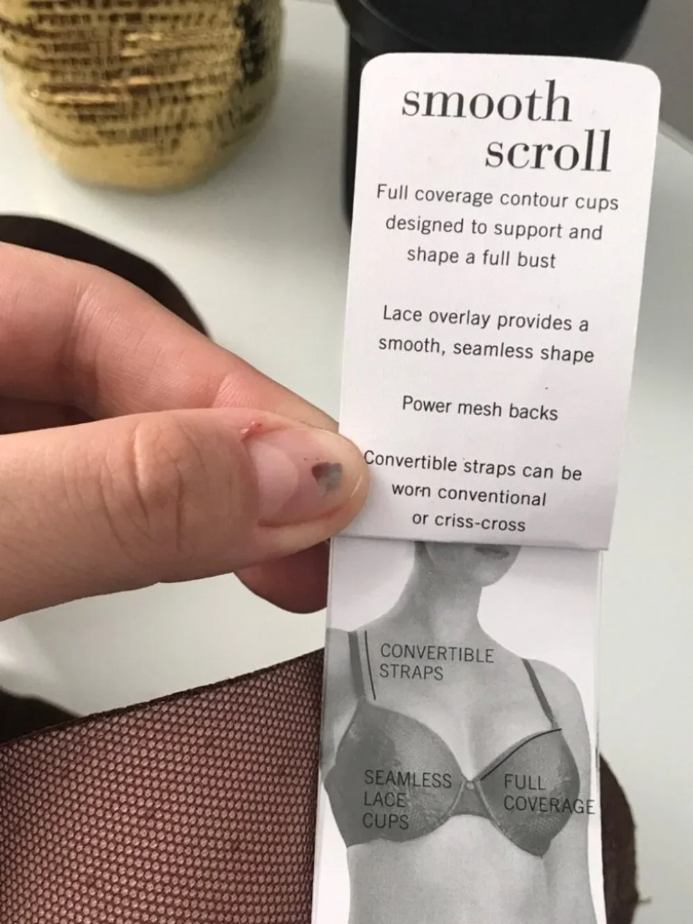 Natori Smooth Scroll Full Figure Underwire Bra 30H Truffle Blush NWT